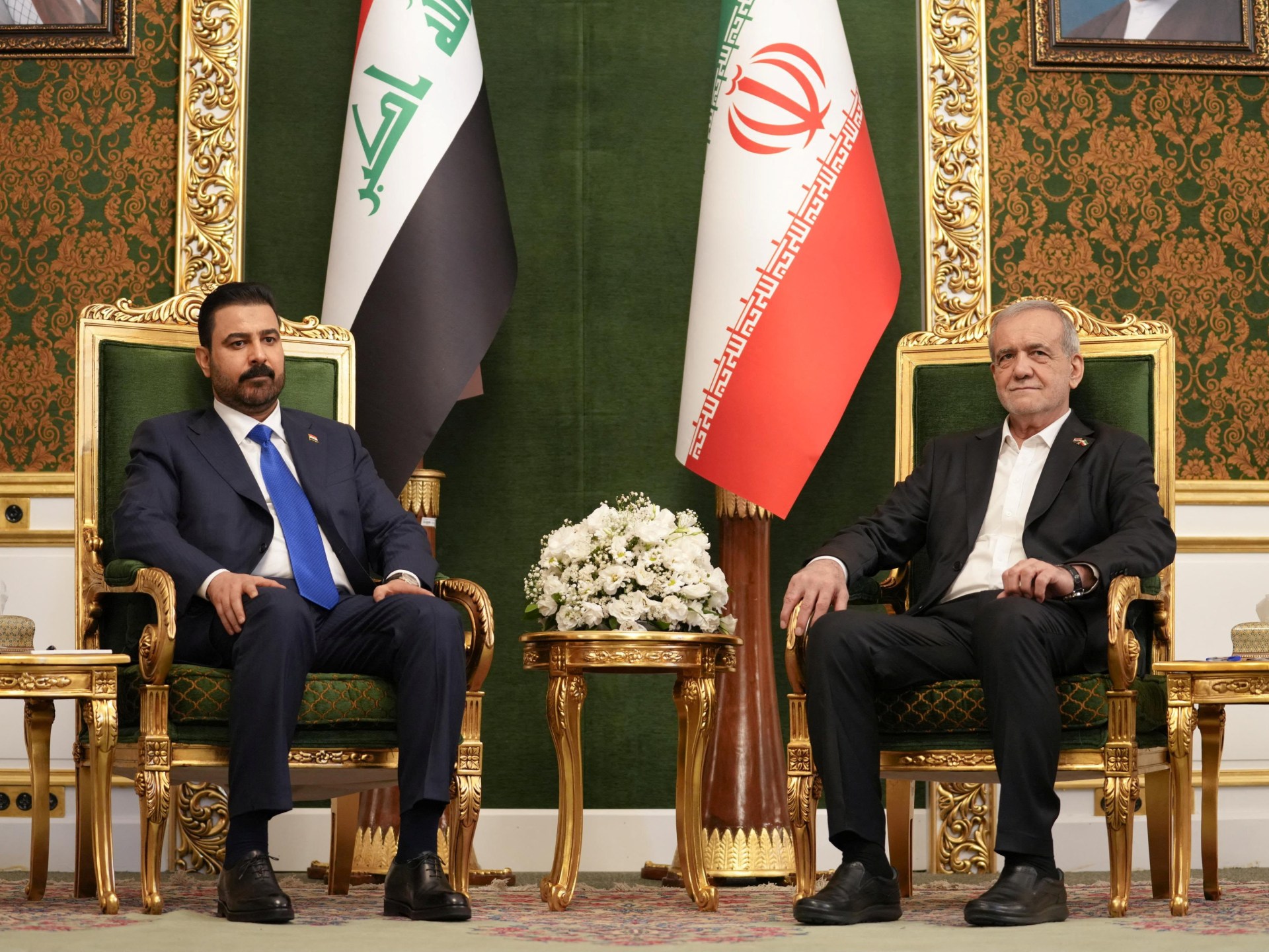 Perdana Menteri Irak Ali al-Zaidi dan Presiden Iran Masoud Pezeshkian