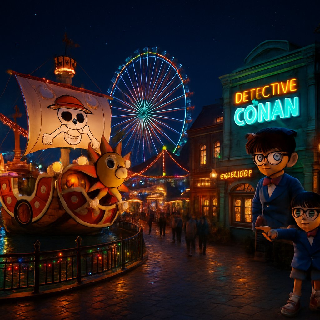 Ilustrasi Zeusbola: Rahasia Seru di Crossover One Piece x Conan